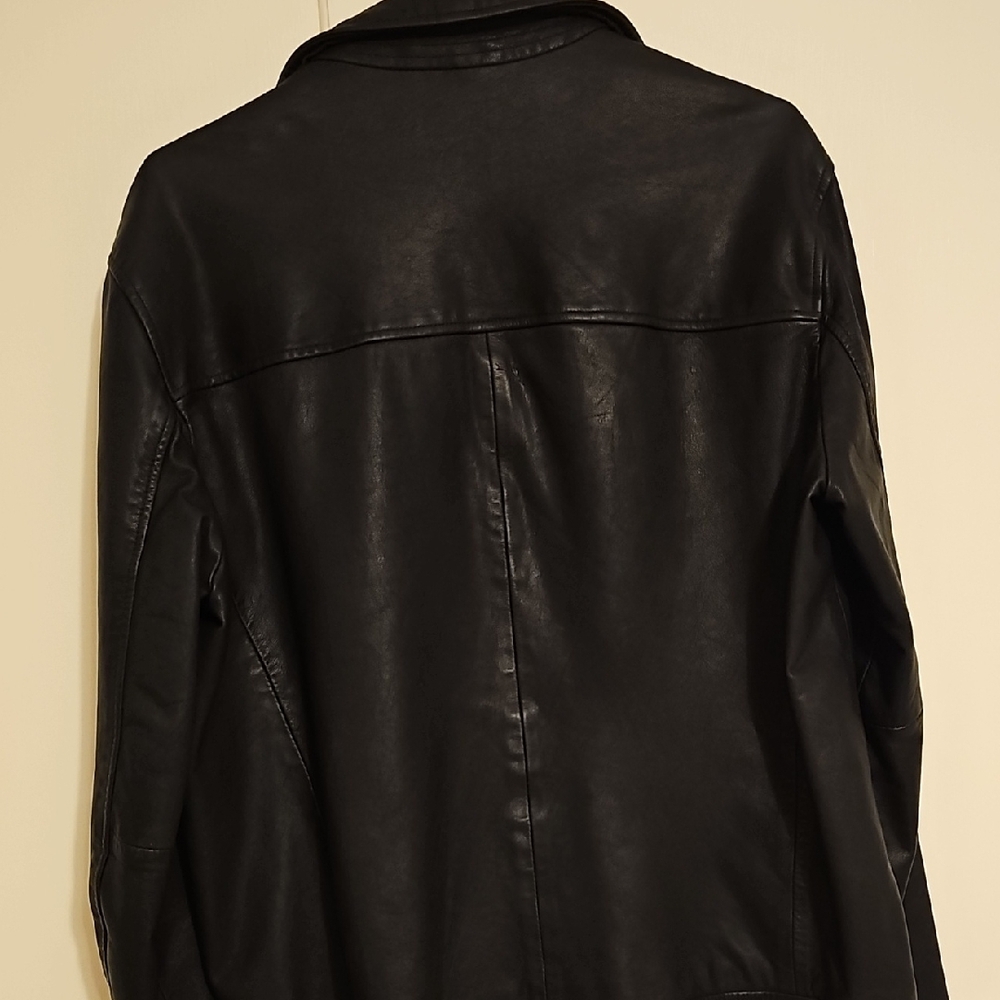 All Saints Black Leather Jacket - Picture 7 of 7